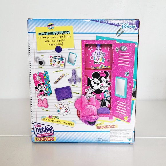 Real Littles Disney Minnie Mouse Locker Playset with Mini Minnie Backpack - Picture 3 of 6